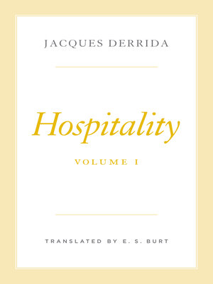 cover image of Hospitality, Volume I